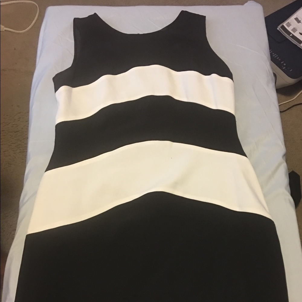 Black and white dress